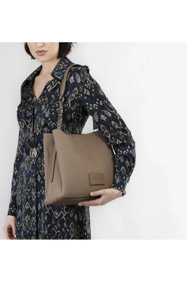 BORSE A SPALLA EFFETTO SUEDE TUPE