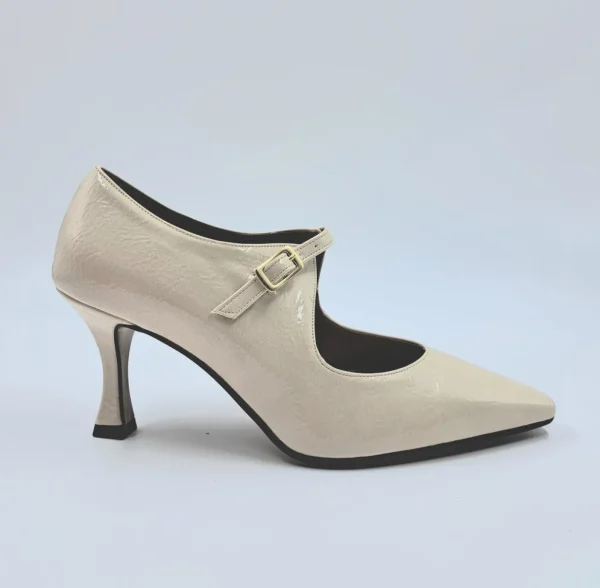 DECOLLETE FIBBIA COLLO BEIGE
