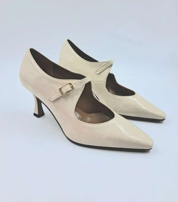 DECOLLETE FIBBIA COLLO BEIGE