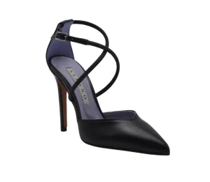 DECOLLETE NERO CON STRASS