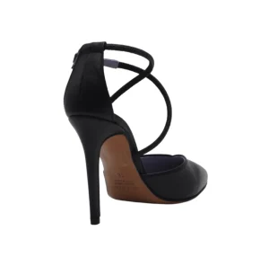 DECOLLETE NERO CON STRASS