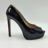 DECOLLETE SPUNTATA VERNICE BARK NAVY