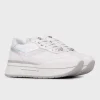 JANET&JANET SNEAKERS BIANCO DETTAGLI ARGENTO