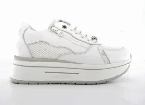 JANET&JANET SNEAKERS PELLE E TESSUTO TECNICO