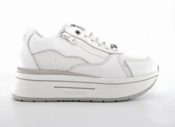 JANET&JANET SNEAKERS PELLE E TESSUTO TECNICO