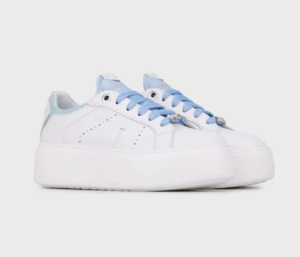 JANET&JANET SNEAKERS PELLE BIANCA
