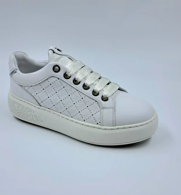 JANET&JANET SNEAKERS PELLE BIANCA