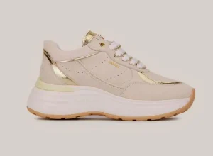 JANET&JANET SNEAKERS PELLE MORBIDA BEIGE
