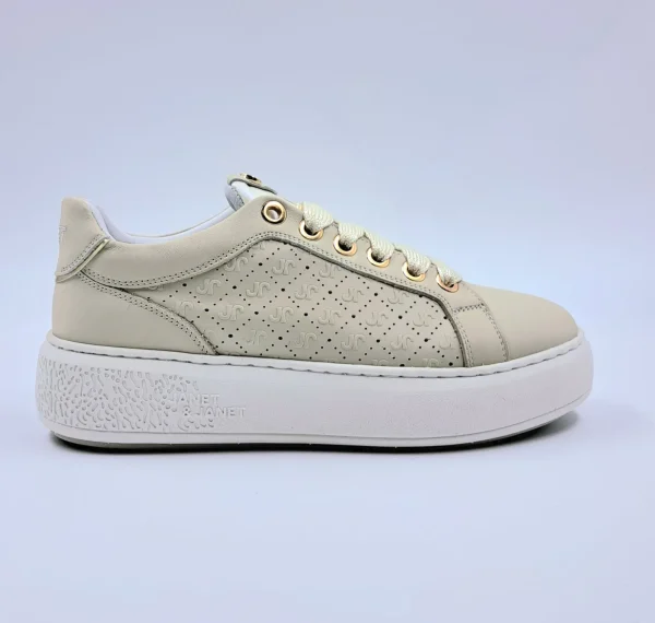JANET&JANET SNEAKERS PELLE BEIGE