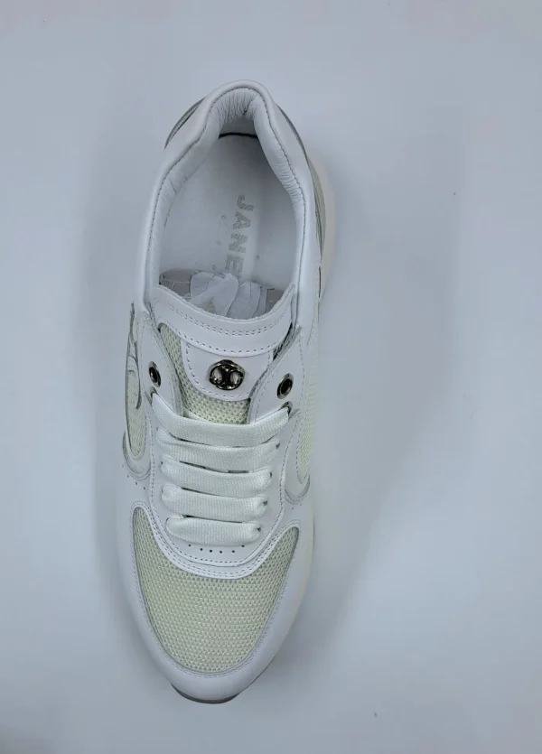 JANET&JANET SNEAKERS PELLE TESSUTO TECNICO