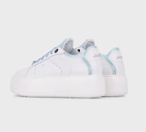 JANET&JANET SNEAKERS PELLE BIANCA