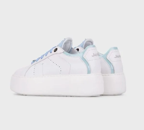 JANET&JANET SNEAKERS PELLE BIANCA