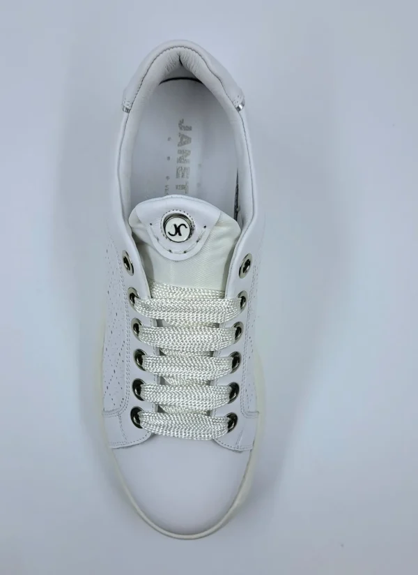 JANET&JANET SNEAKERS PELLE BIANCA