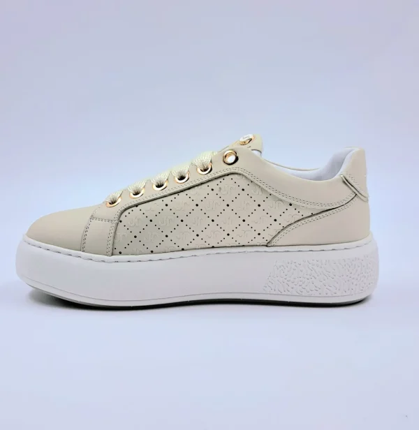 JANET&JANET SNEAKERS PELLE BEIGE