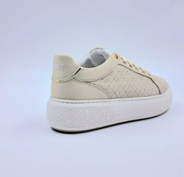 JANET&JANET SNEAKERS PELLE BEIGE