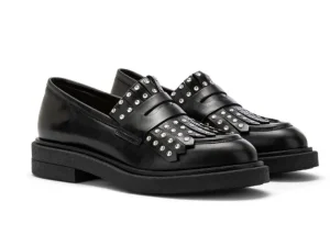 MOCASSINI BROOK FRINGE NERO