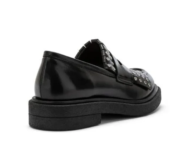 MOCASSINI BROOK FRINGE NERO