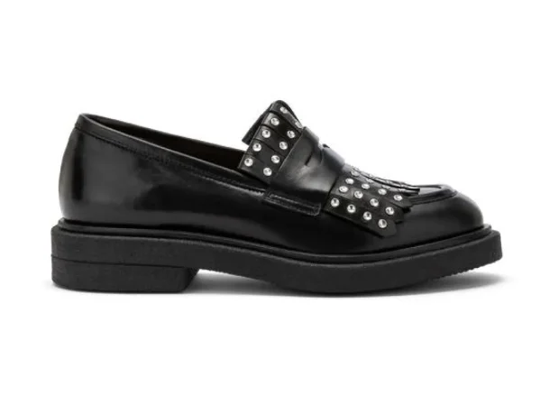 MOCASSINI BROOK FRINGE NERO