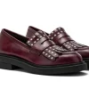 MOCASSINI BROOK FRINGE BORDEAUX