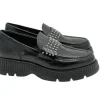 MOCASSINI CINDY STUD PELLE MINI BORCHIE