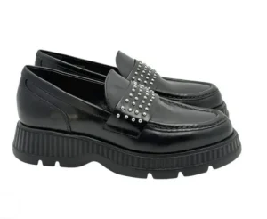 MOCASSINI CINDY STUD PELLE MINI BORCHIE