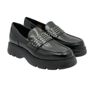 MOCASSINI CINDY STUD PELLE MINI BORCHIE