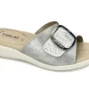 PANTOFOLE MAXI FIBBIA ARGENTO