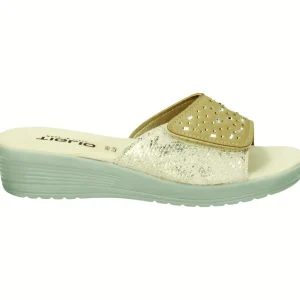 PANTOFOLE COMFORT STRASS BEIGE