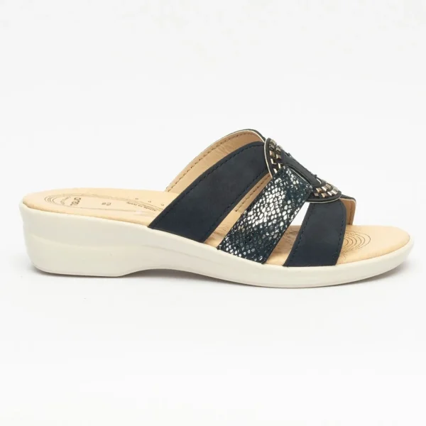 PANTOFOLE FASCE BLU E LUX
