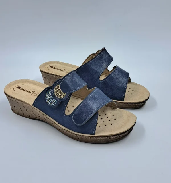 PANTOFOLE INBLU DOPPIO STRAPPO STRASS