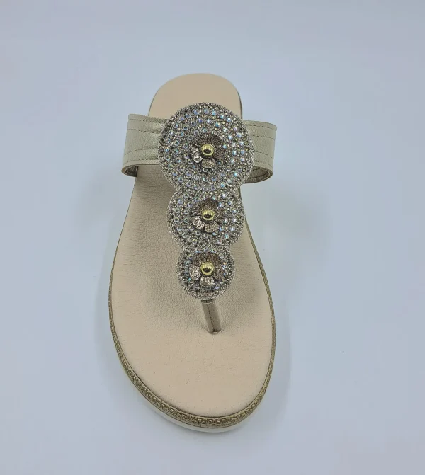 PANTOFOLE INFRADITO STRASS PLATINO