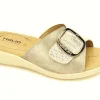 PANTOFOLE MAXI FIBBIA PLATINO