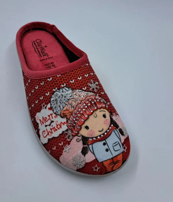 PANTOFOLE NATALE BAMBOLINA