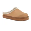 PANTOFOLE TESSUTO ECOPELLICCIA BORDO RICAMO