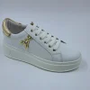 PATRIZIA PEPE SNEAKERS PELLE LOGO METALLO MAXI