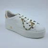 PATRIZIA PEPE SNEAKERS PELLE CHARMS CATENA GOLD