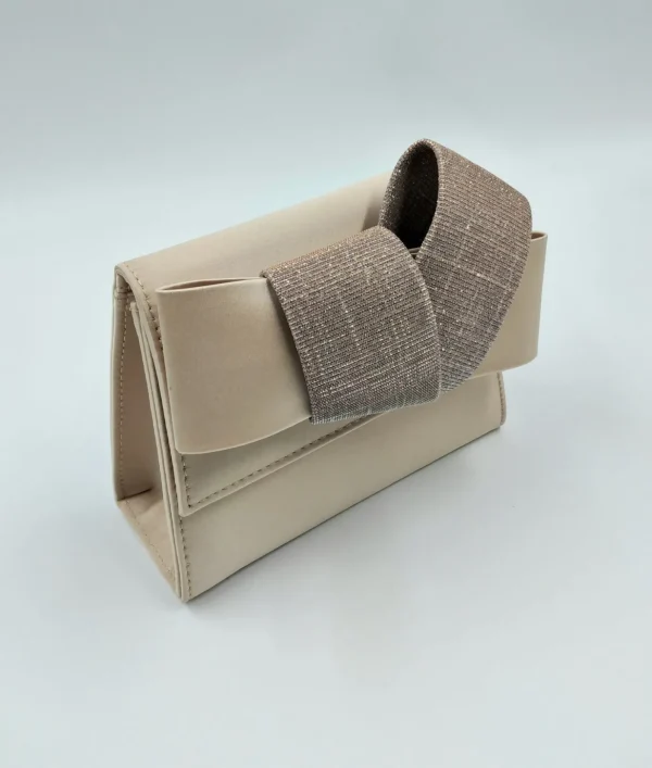 POCHETTE CIPRIA DETTAGLIO FIOCCO LUREX