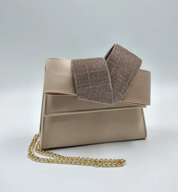 POCHETTE CIPRIA DETTAGLIO FIOCCO LUREX
