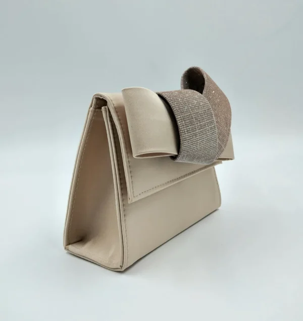 POCHETTE CIPRIA DETTAGLIO FIOCCO LUREX