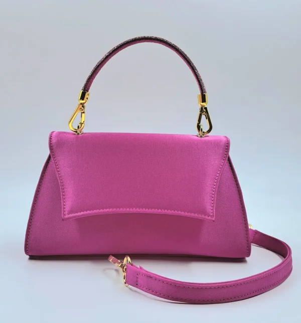 POCHETTE IN RASO FUXIA