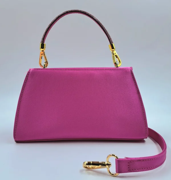 POCHETTE IN RASO FUXIA