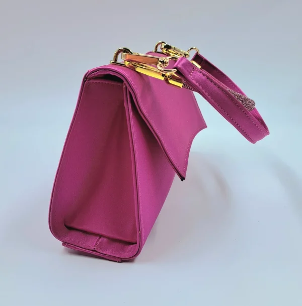 POCHETTE IN RASO FUXIA