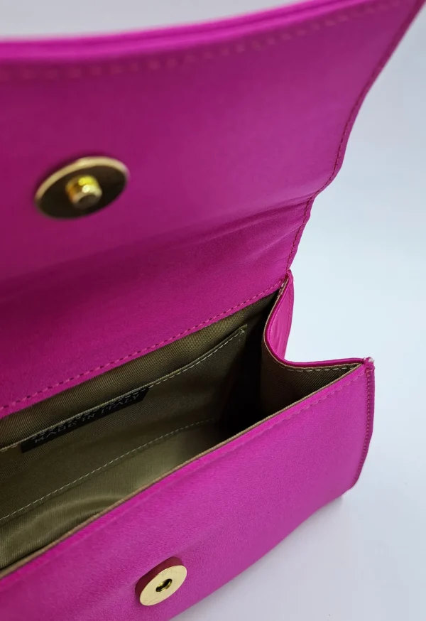 POCHETTE IN RASO FUXIA