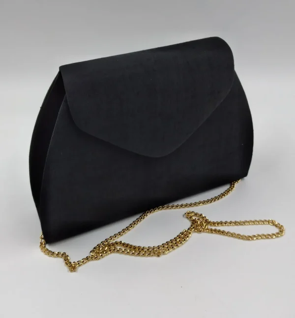 POCHETTE IN SATIN CON QUADRI