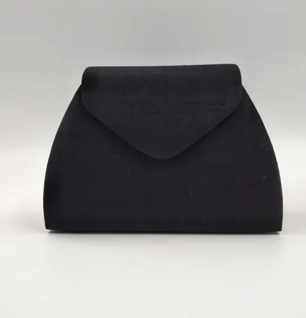 POCHETTE IN SATIN CON QUADRI