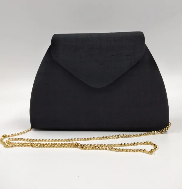 POCHETTE IN SATIN CON QUADRI