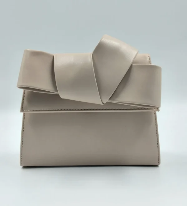 POCHETTE NUDE DETTAGLIO FIOCCO