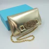 POCHETTE PLATINO APPLICAZIONE STRASS NODO