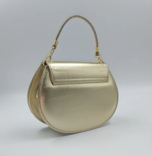 POCHETTE PLATINO MANICO STRASS