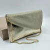 POCHETTE PLATINO TESSUTO GLITTER